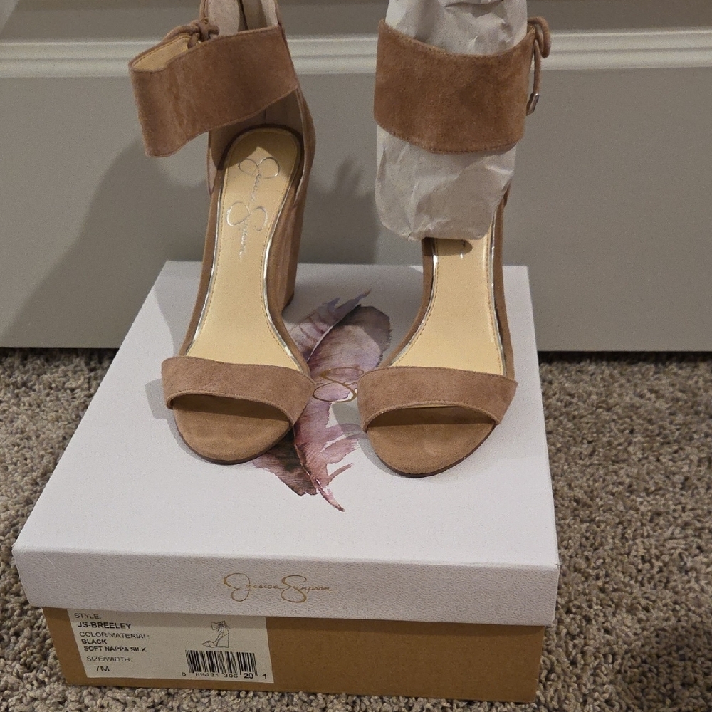 Jessica Simpson Tan Wedges